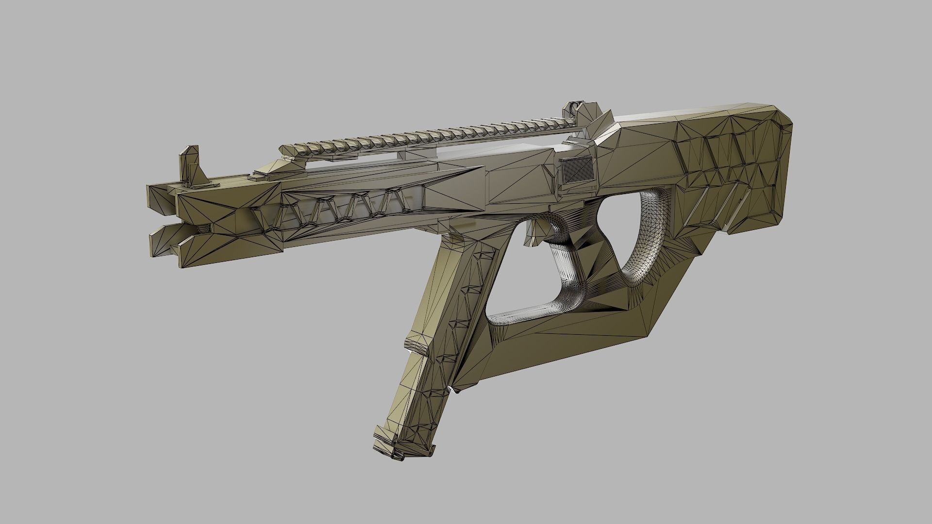 R621 Railgun Low-poly 3D model_4