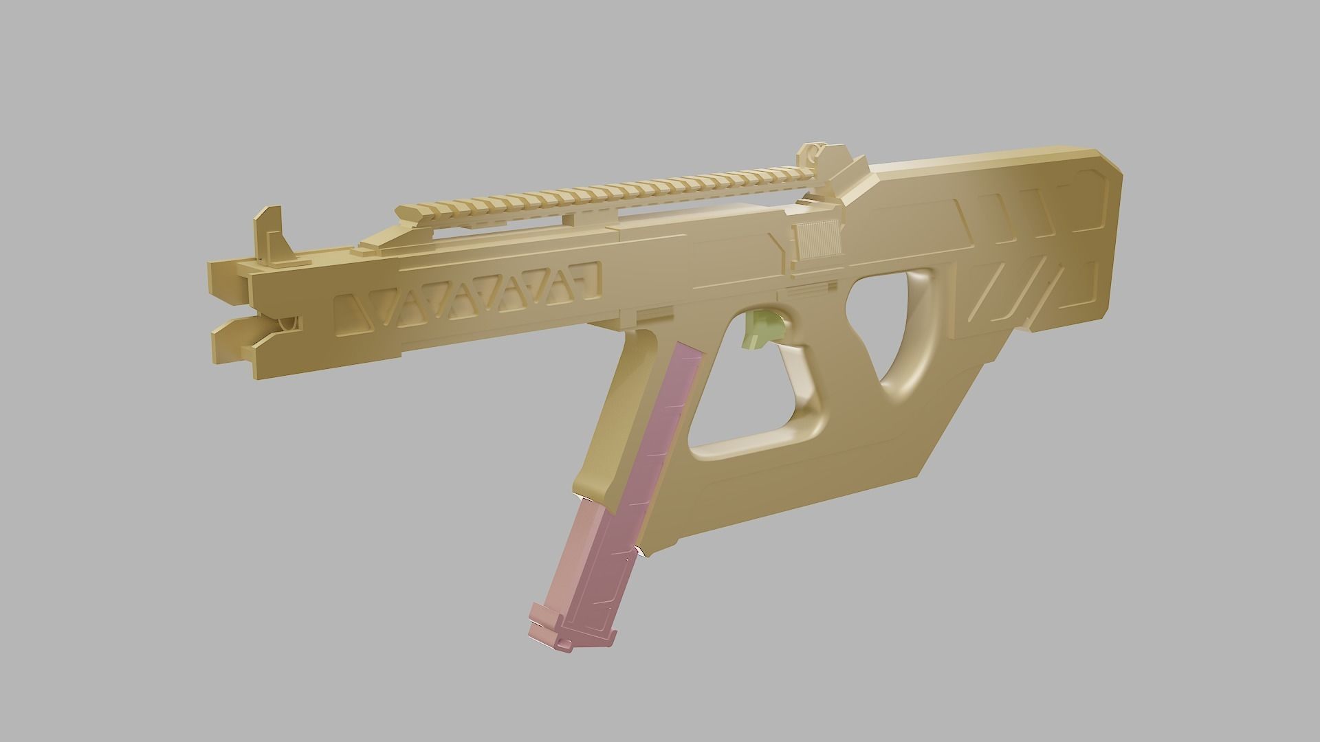 R621 Railgun Low-poly 3D model_6