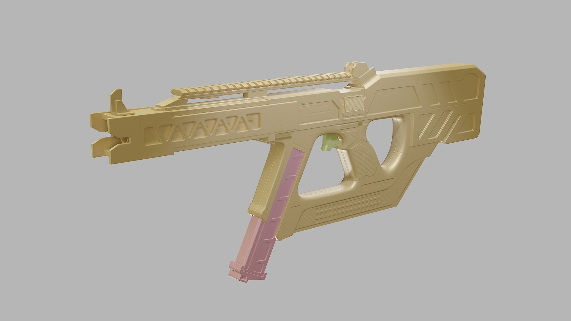 R621 Railgun Low-poly 3D model_8