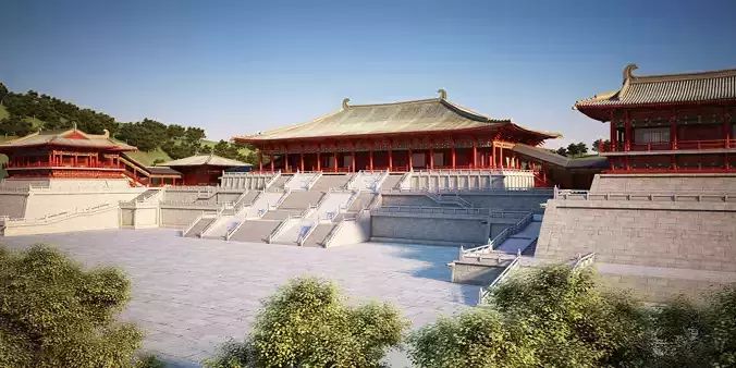 China temples church Historical sites palace Tang dynasty
