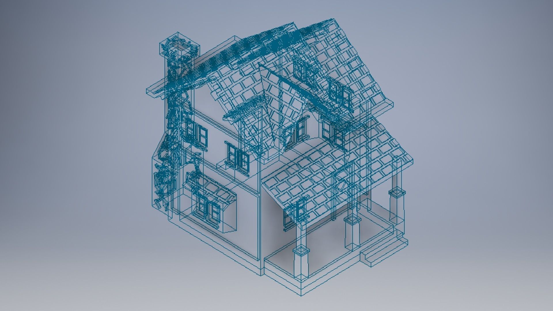 3D Printed House Modeling 3D print model_11