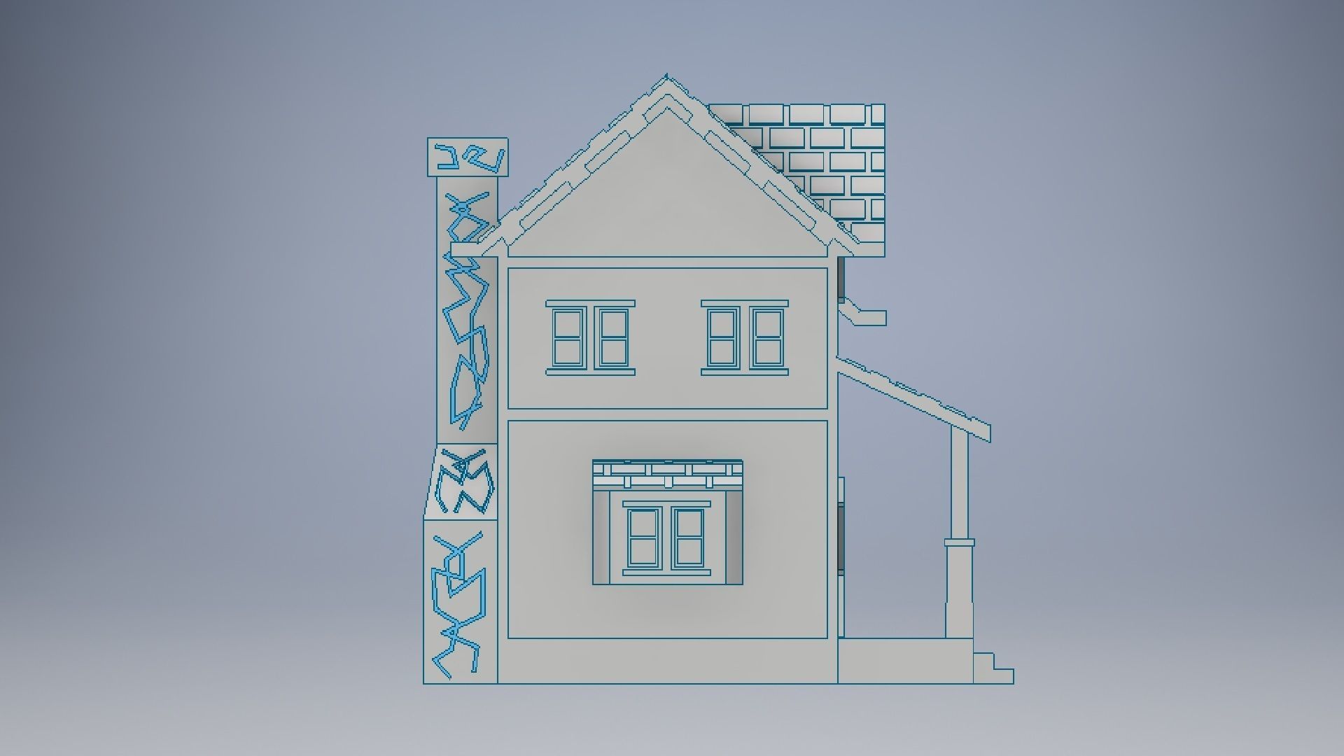 3D Printed House Modeling 3D print model_6