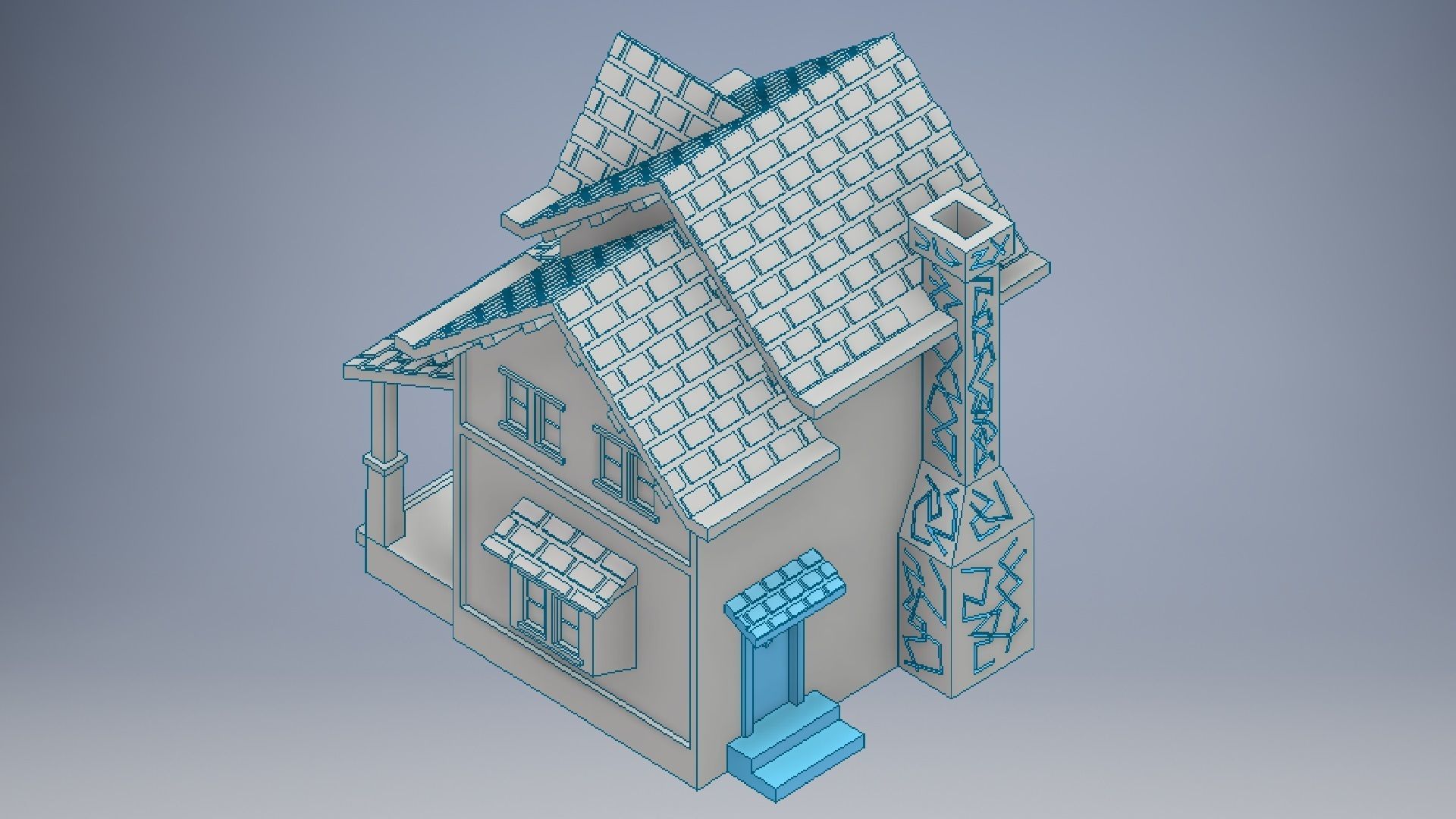 3D Printed House Modeling 3D print model_3