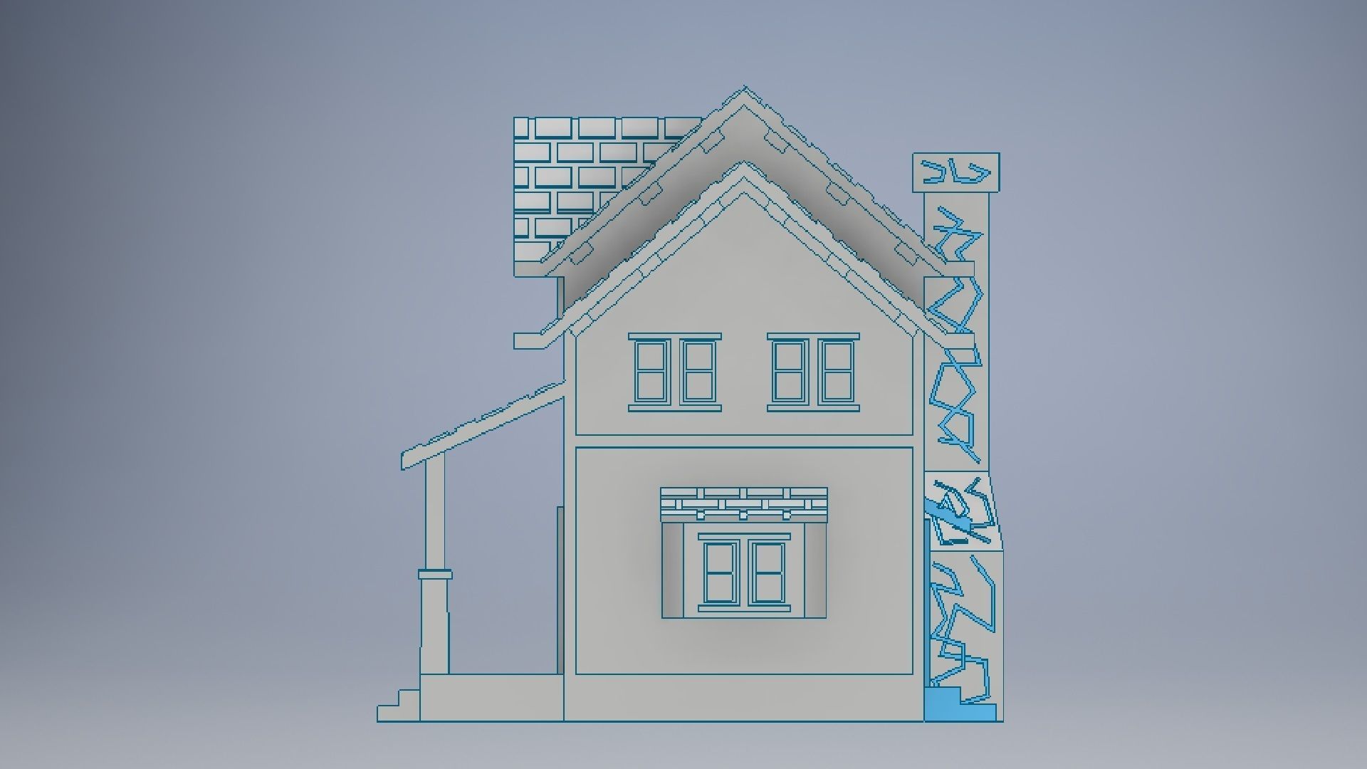 3D Printed House Modeling 3D print model_2
