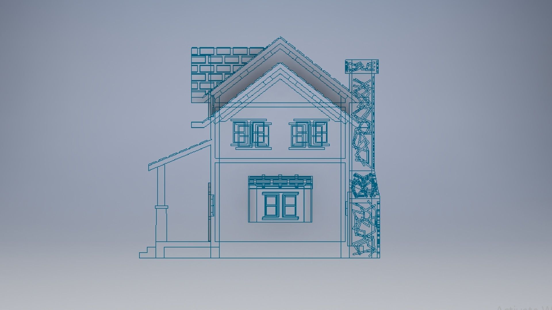 3D Printed House Modeling 3D print model_9