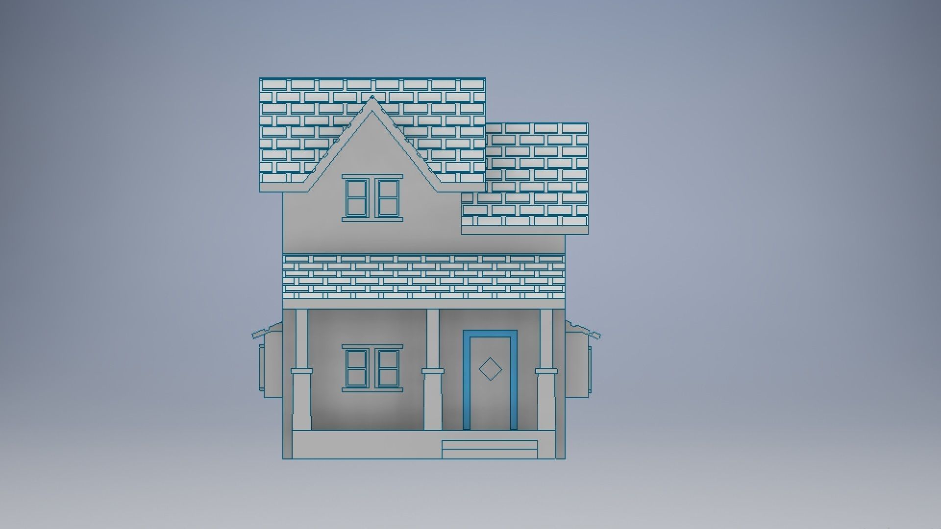 3D Printed House Modeling 3D print model_1