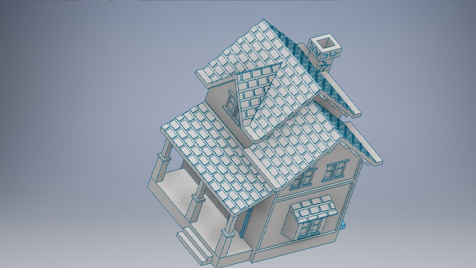 3D Printed House Modeling 3D print model_8