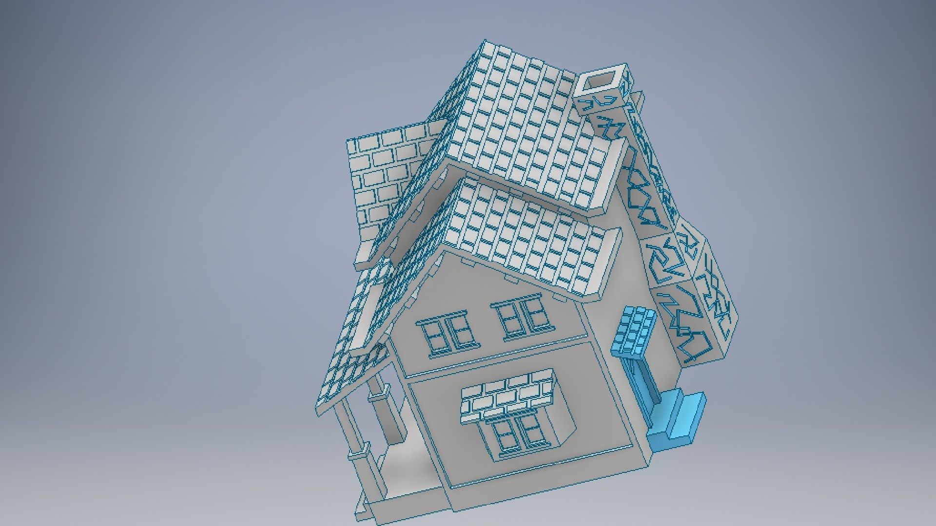 3D Printed House Modeling 3D print model_4
