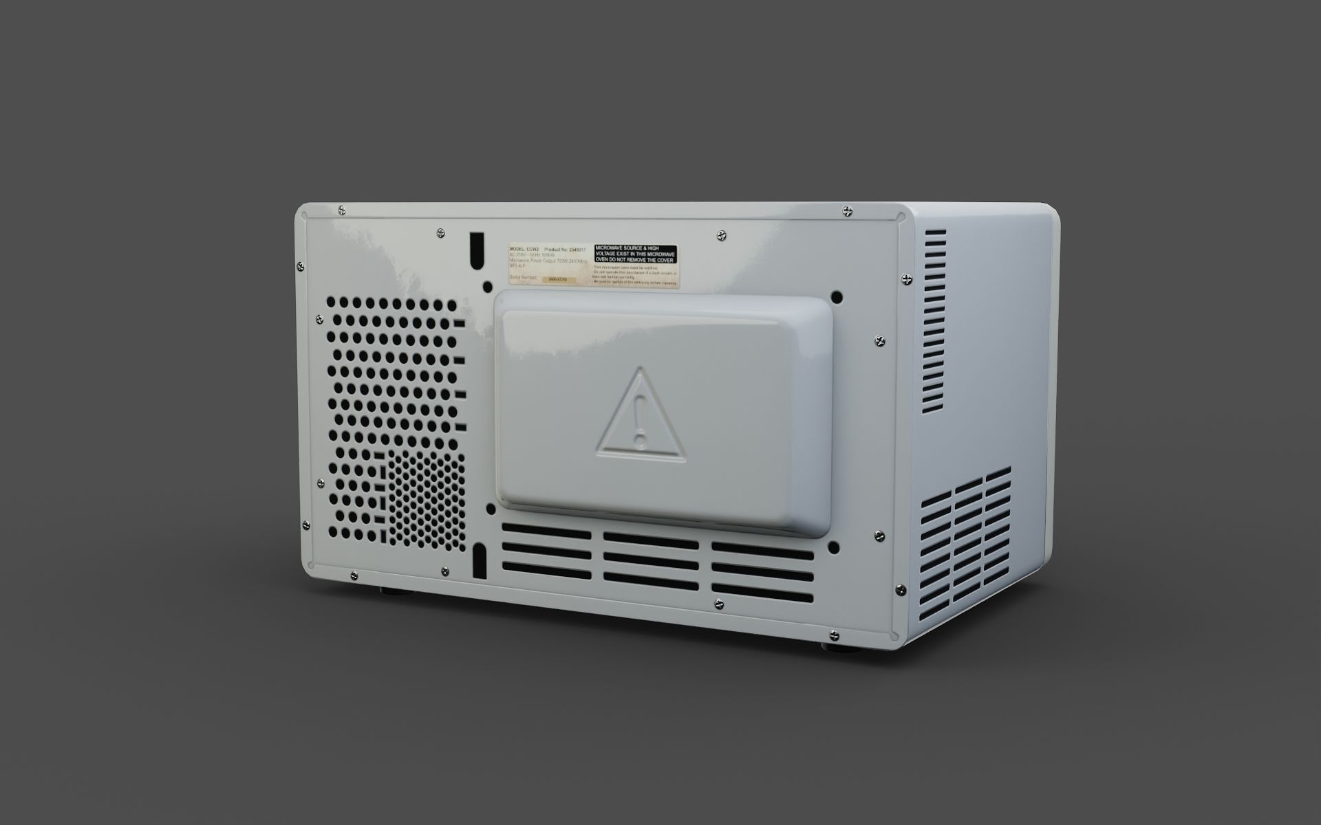 Microwave A Game-Ready Low-poly 3D model_1