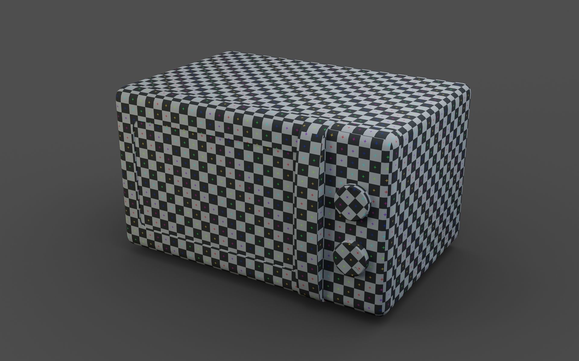 Microwave A Game-Ready Low-poly 3D model_5