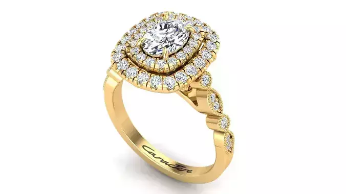 Engagement Ring With Oval Stone