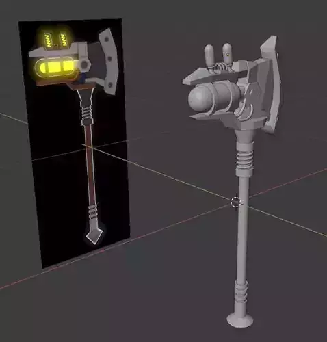 V-Axe Sci-Fi weapon ver beta