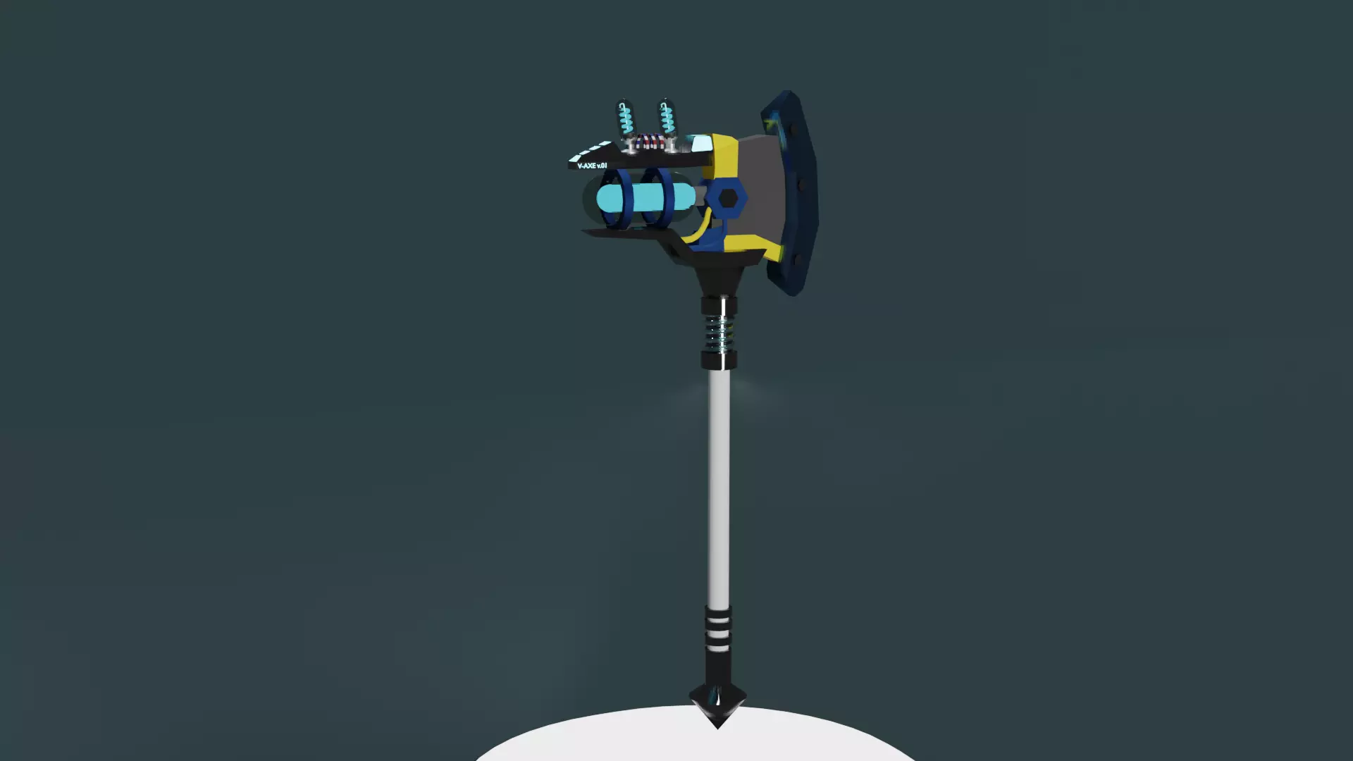 V-Axe Sci-Fi weapon ver gamma ready Free 3D model