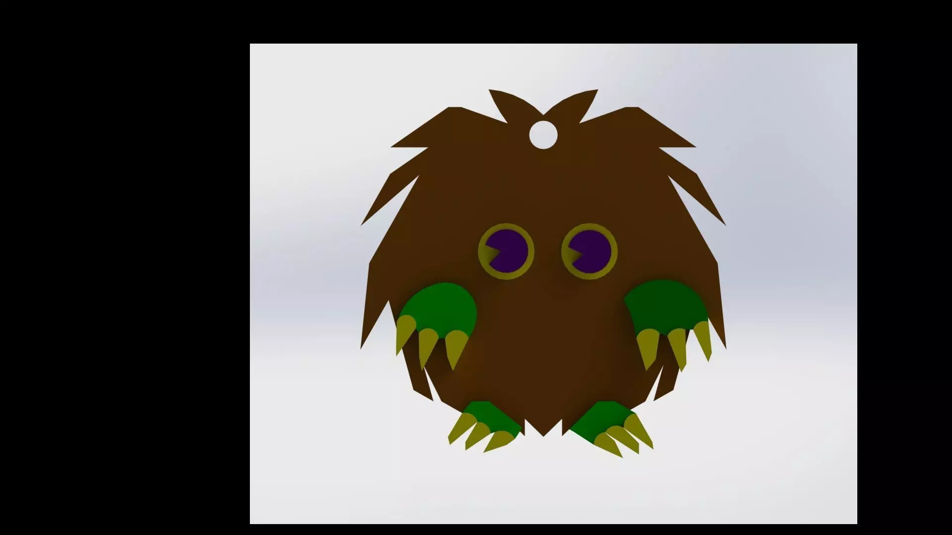Llavero kuriboh 3D model