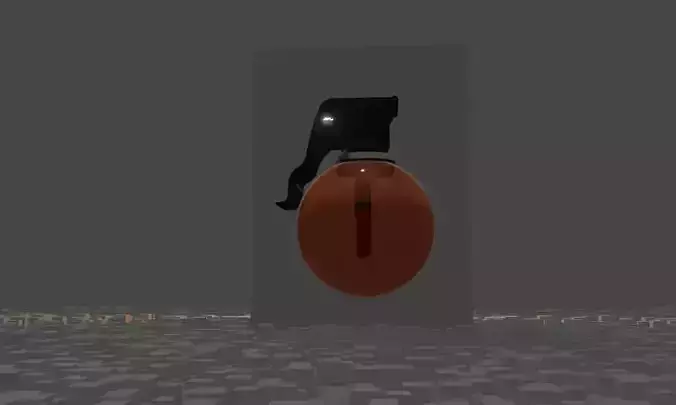 U-Grande - smart granade from future Free 3D model