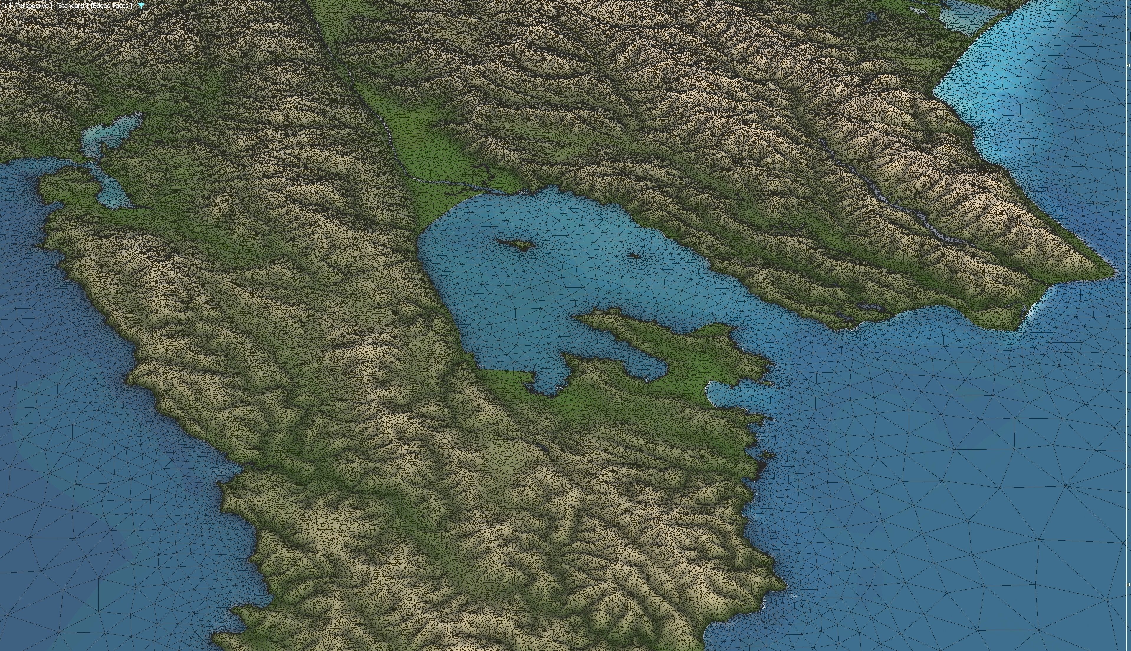 Wellington - 3D Terrain Model Low-poly 3D model_9