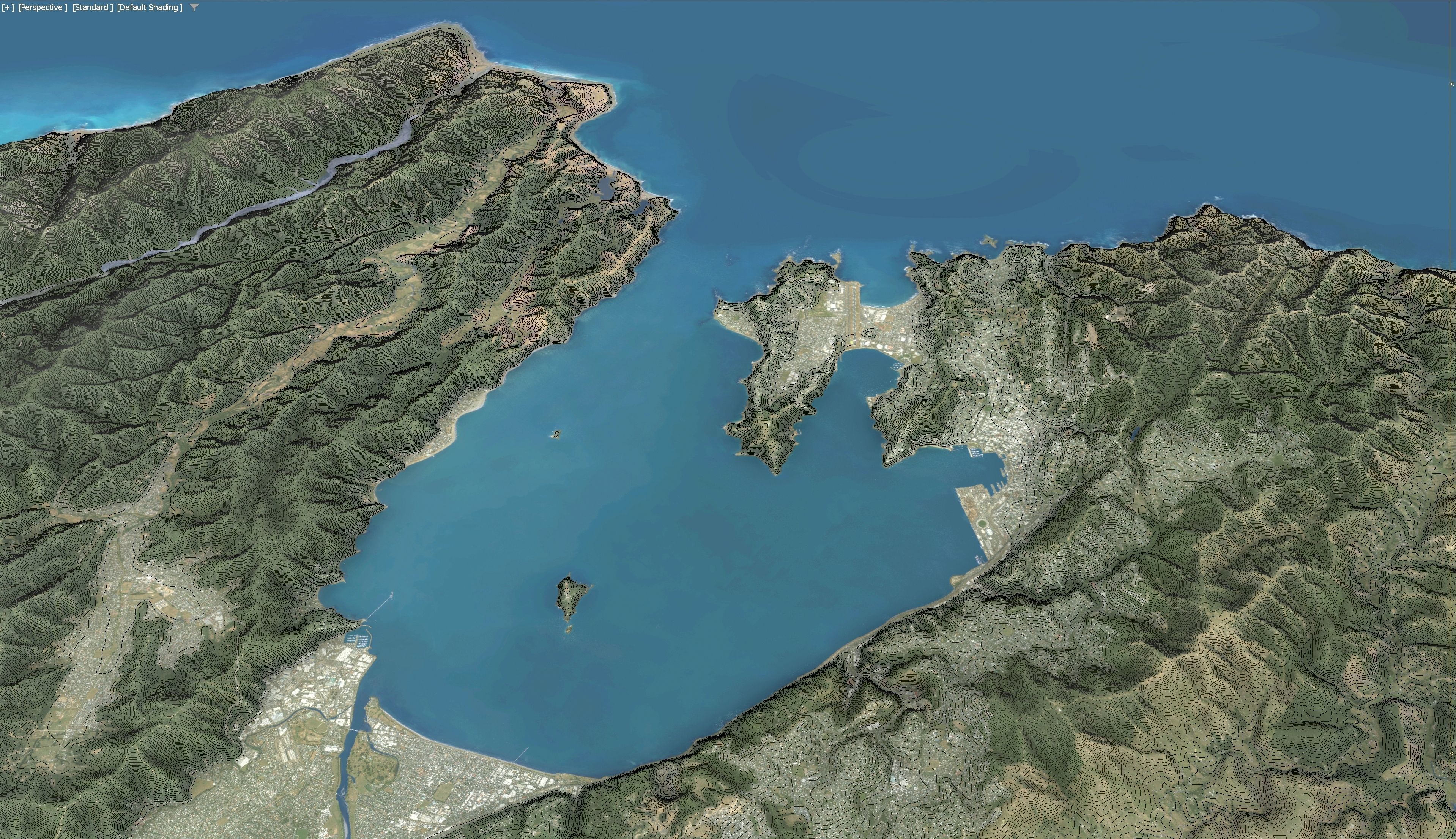 Wellington - 3D Terrain Model Low-poly 3D model_14