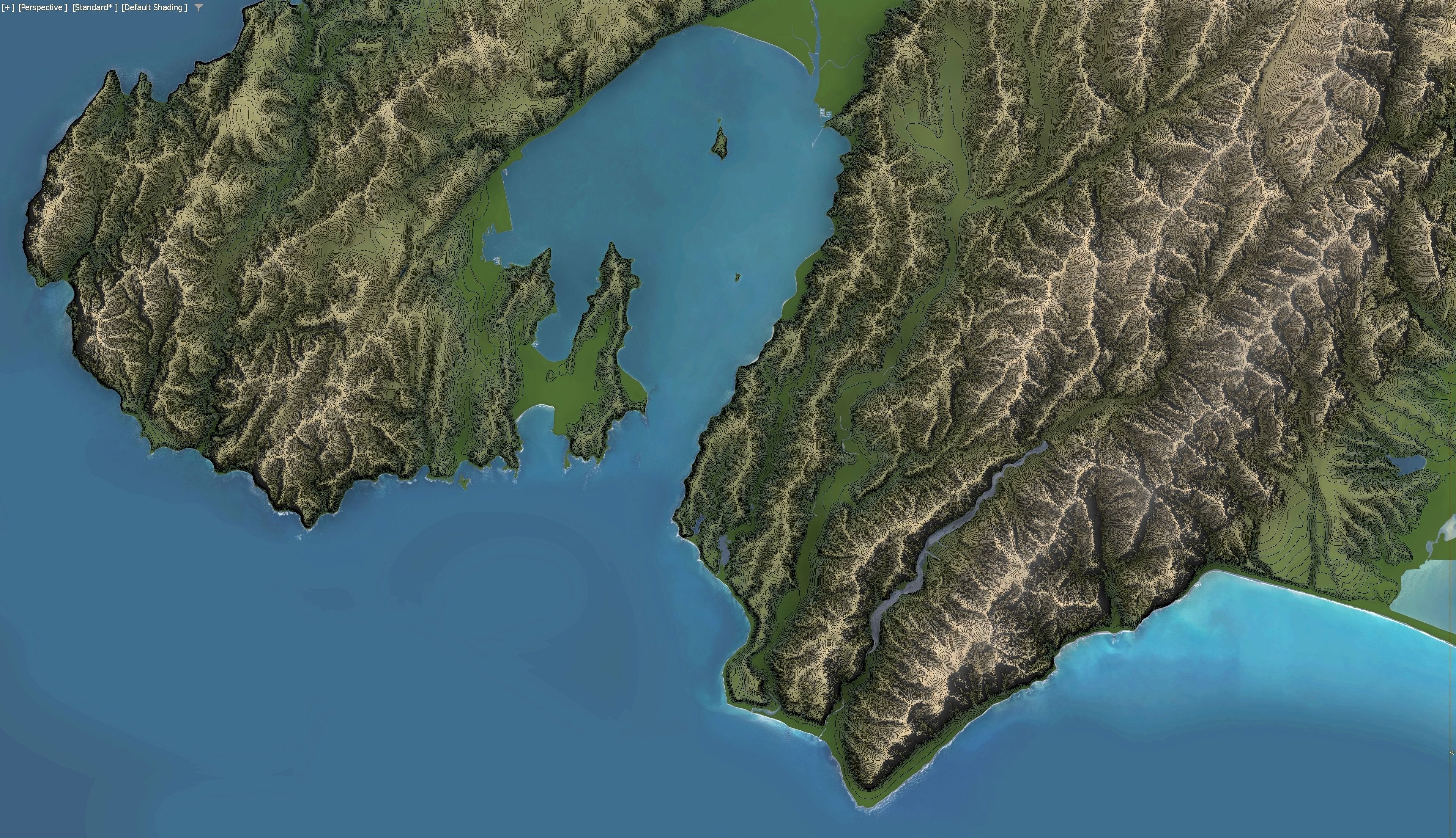 Wellington - 3D Terrain Model Low-poly 3D model_25