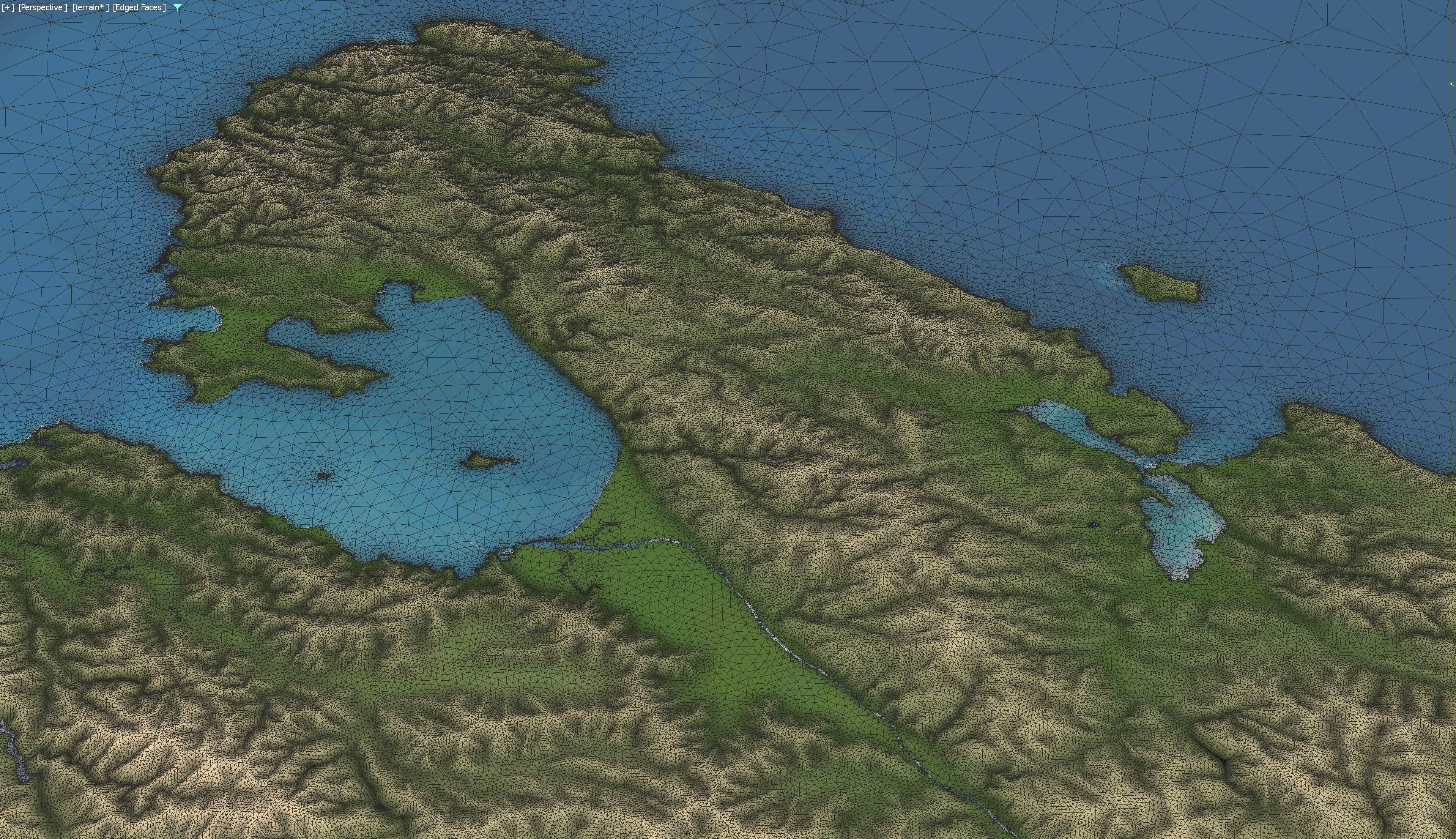 Wellington - 3D Terrain Model Low-poly 3D model_16