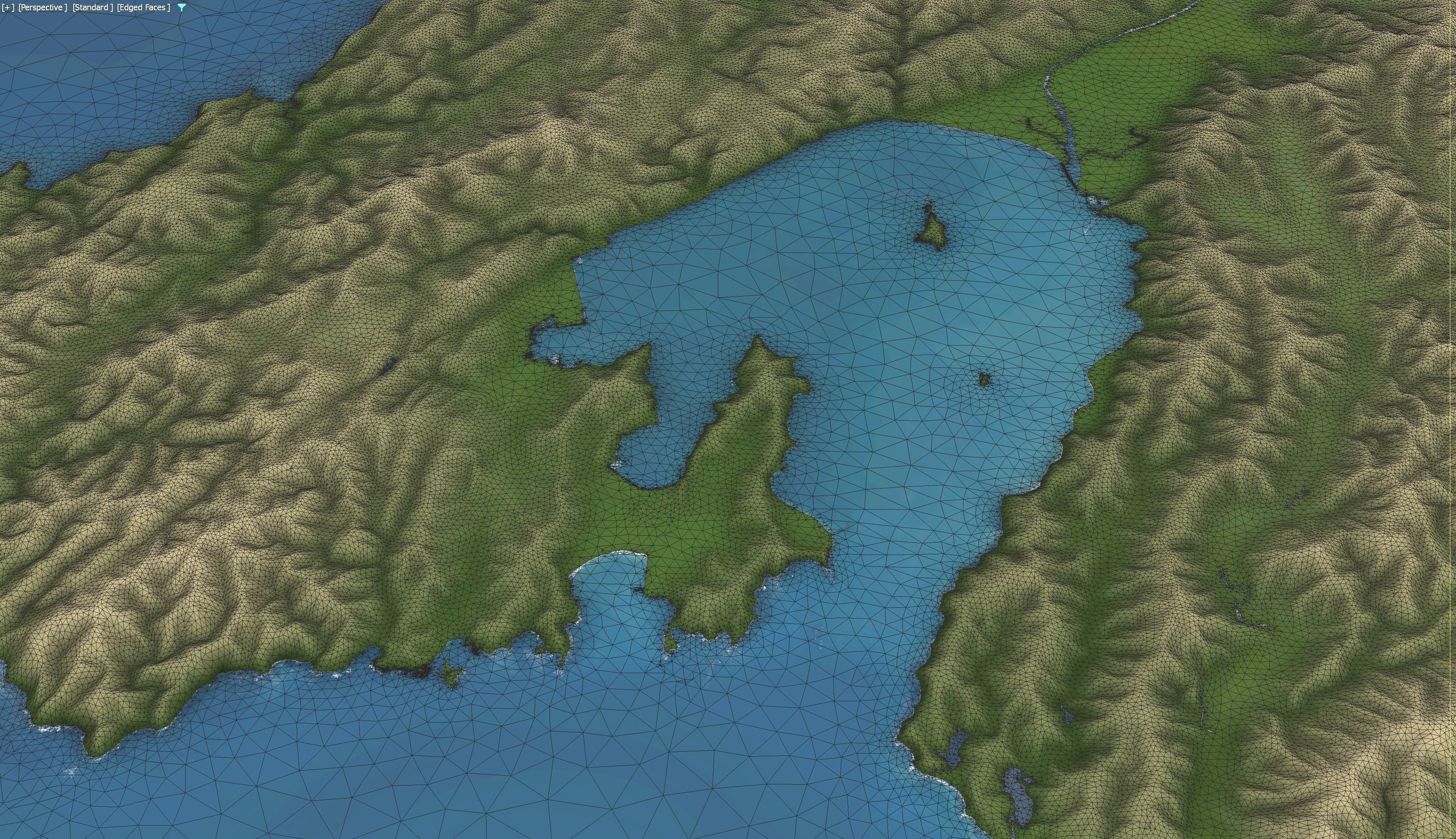 Wellington - 3D Terrain Model Low-poly 3D model_5