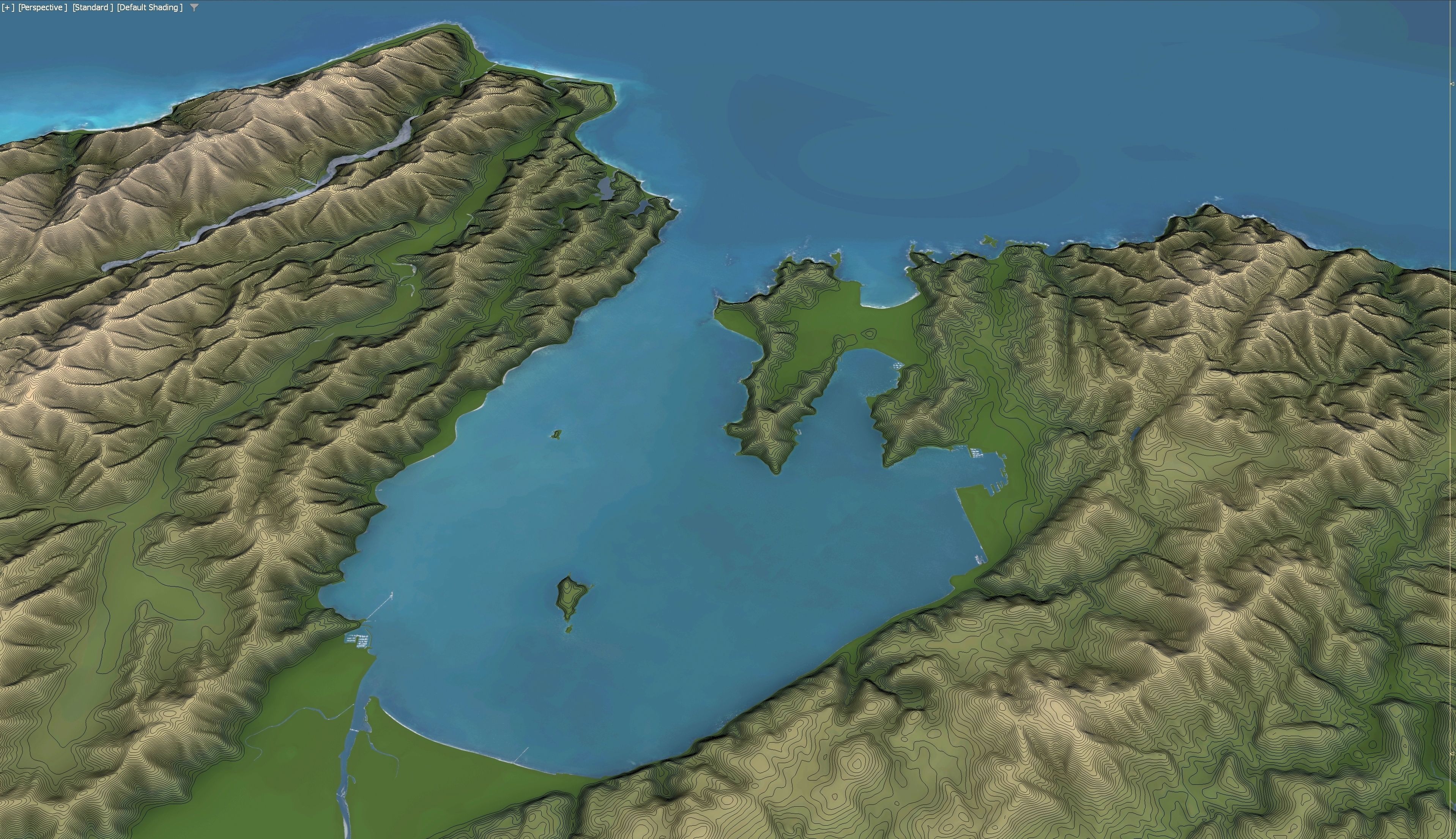 Wellington - 3D Terrain Model Low-poly 3D model_13