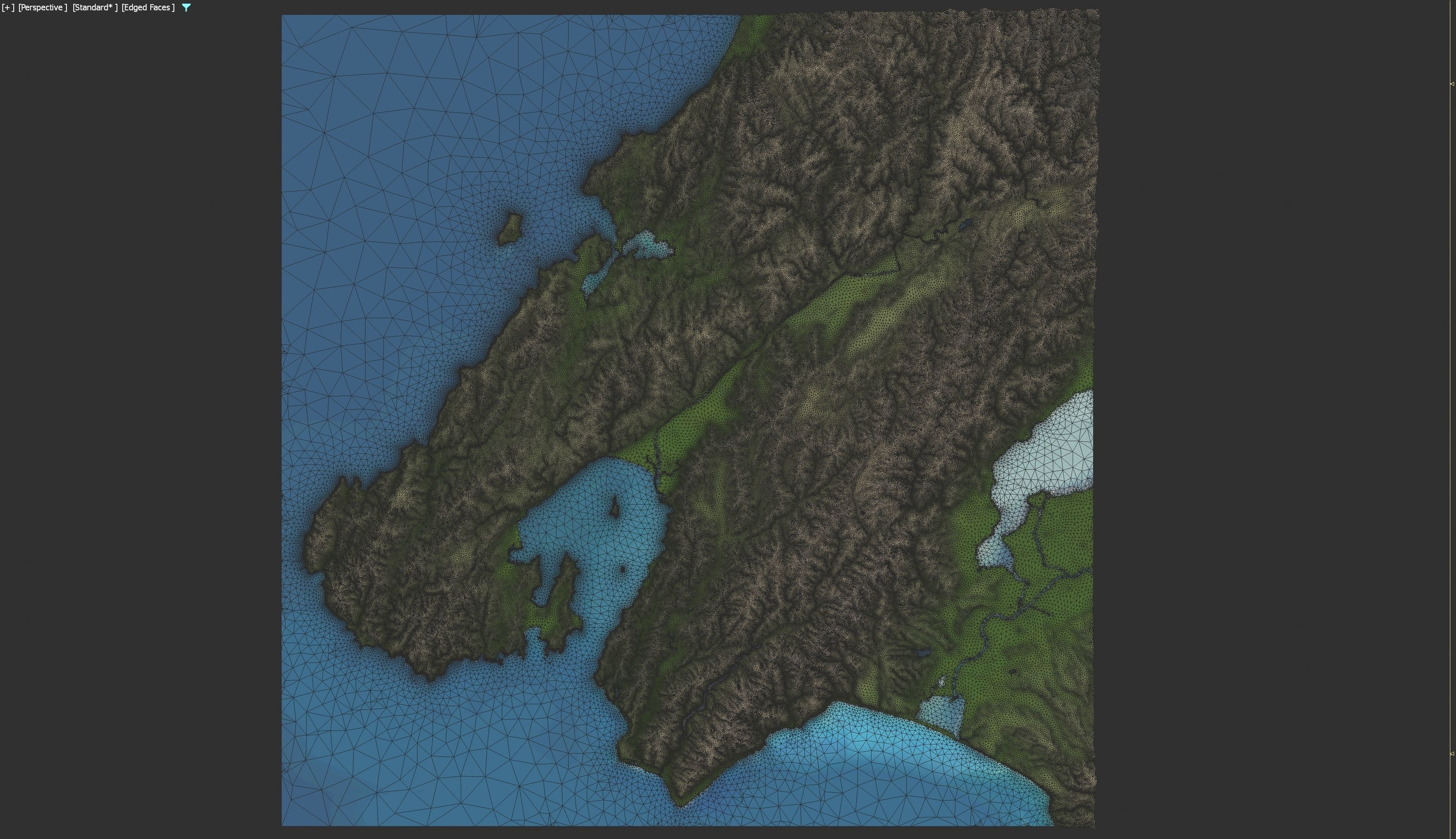 Wellington - 3D Terrain Model Low-poly 3D model_32