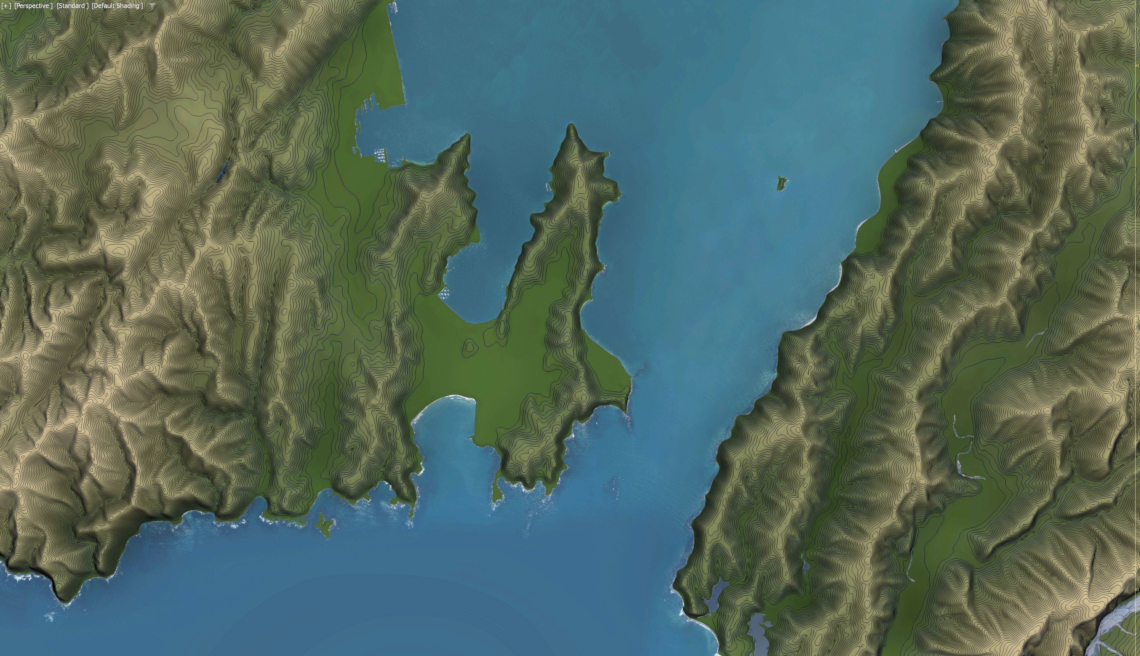 Wellington - 3D Terrain Model Low-poly 3D model_21