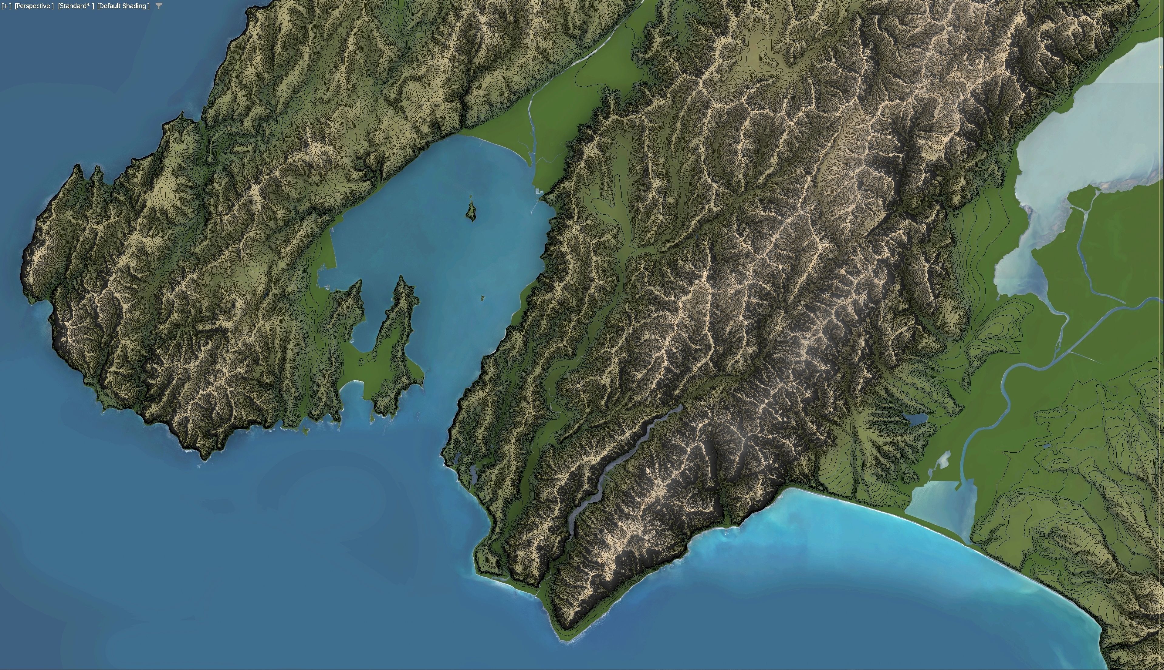 Wellington - 3D Terrain Model Low-poly 3D model_29