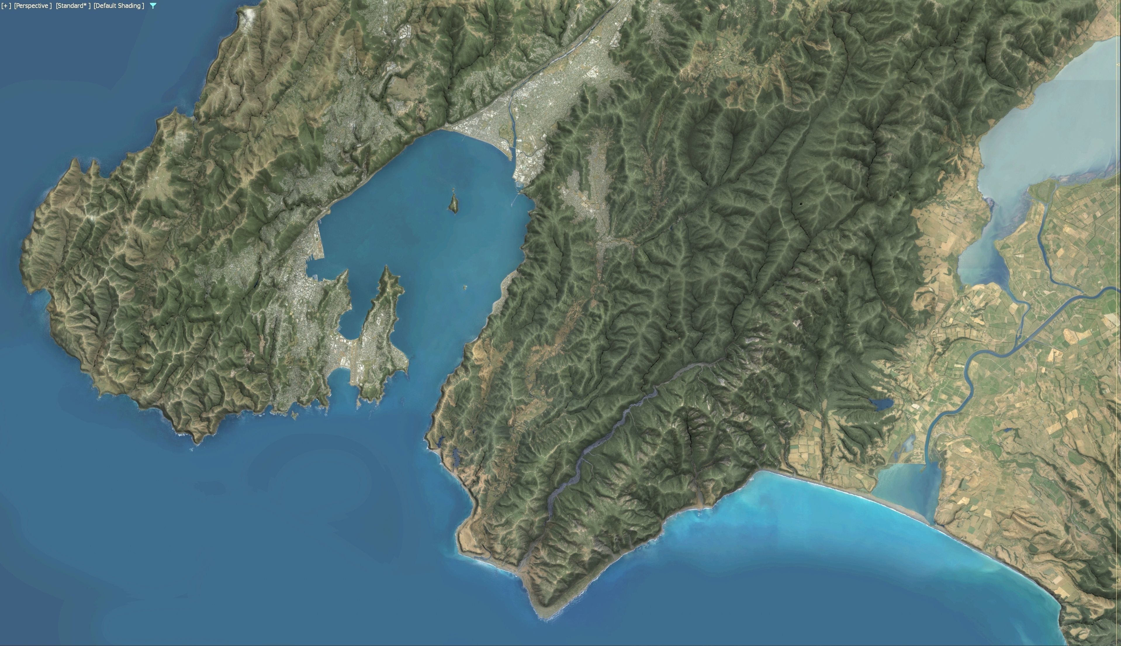 Wellington - 3D Terrain Model Low-poly 3D model_31