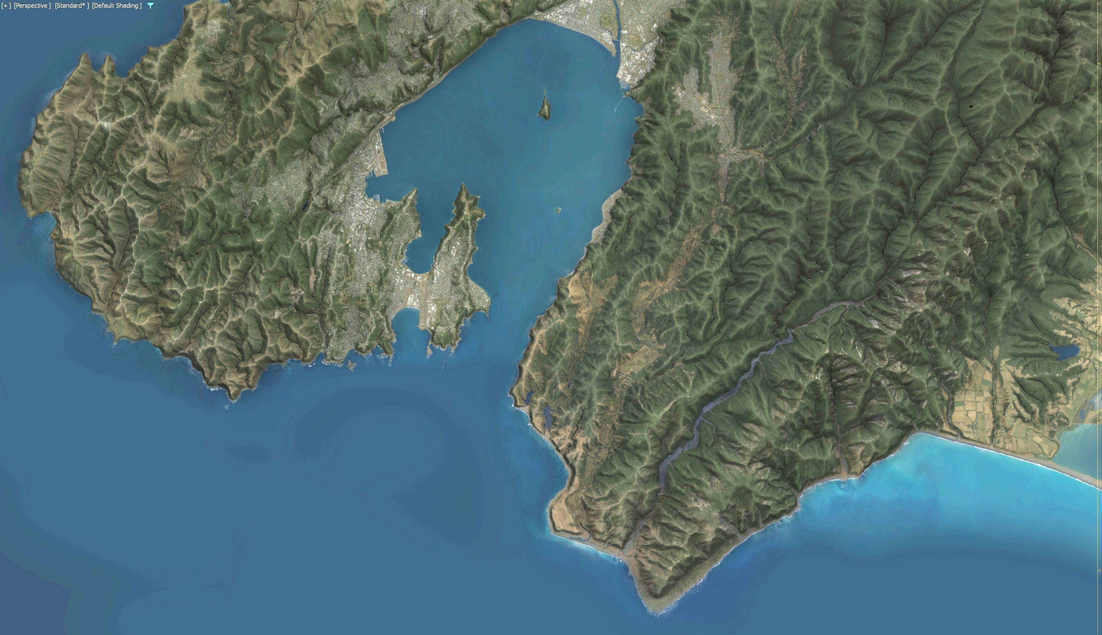 Wellington - 3D Terrain Model Low-poly 3D model_27