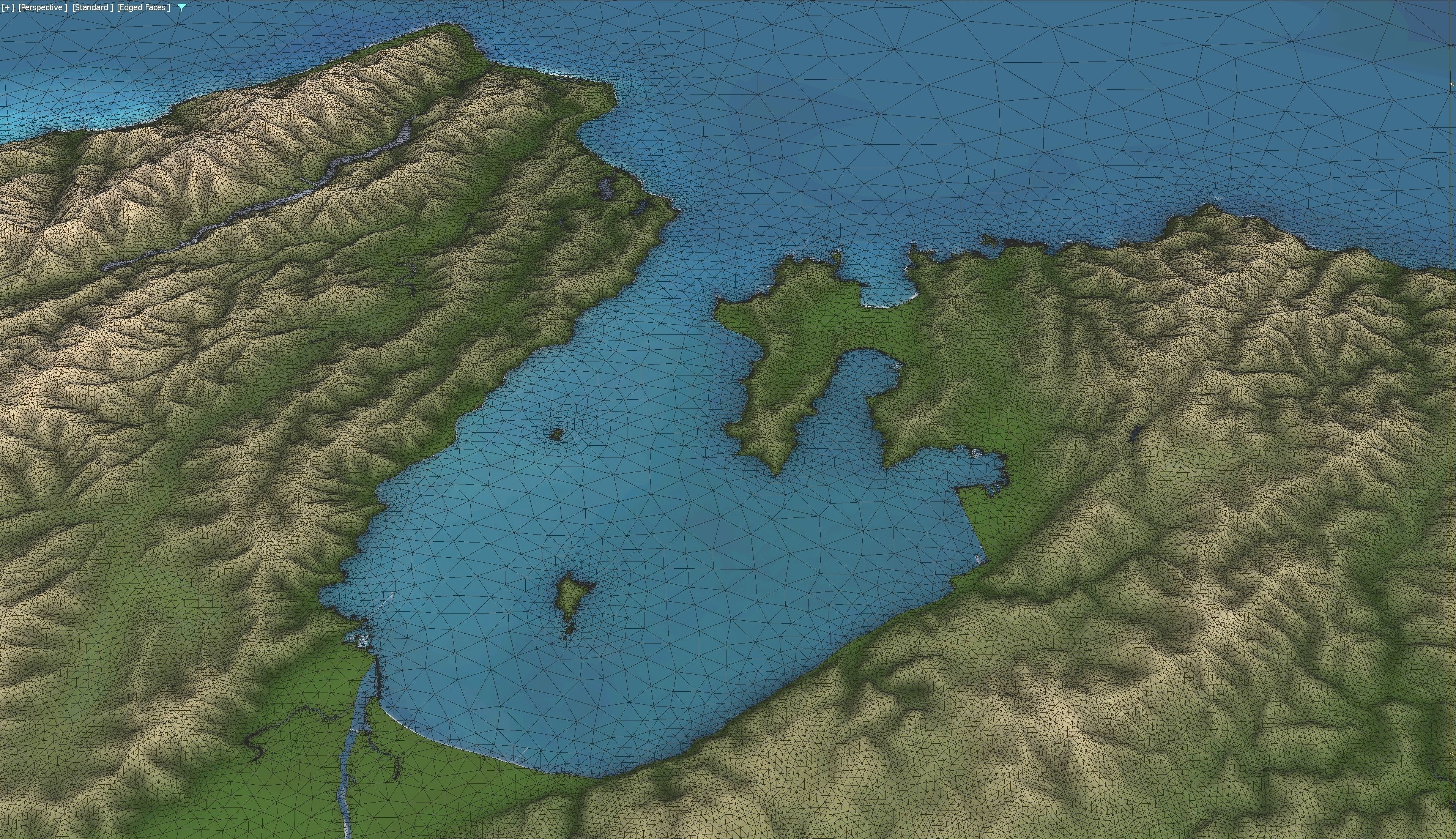 Wellington - 3D Terrain Model Low-poly 3D model_12