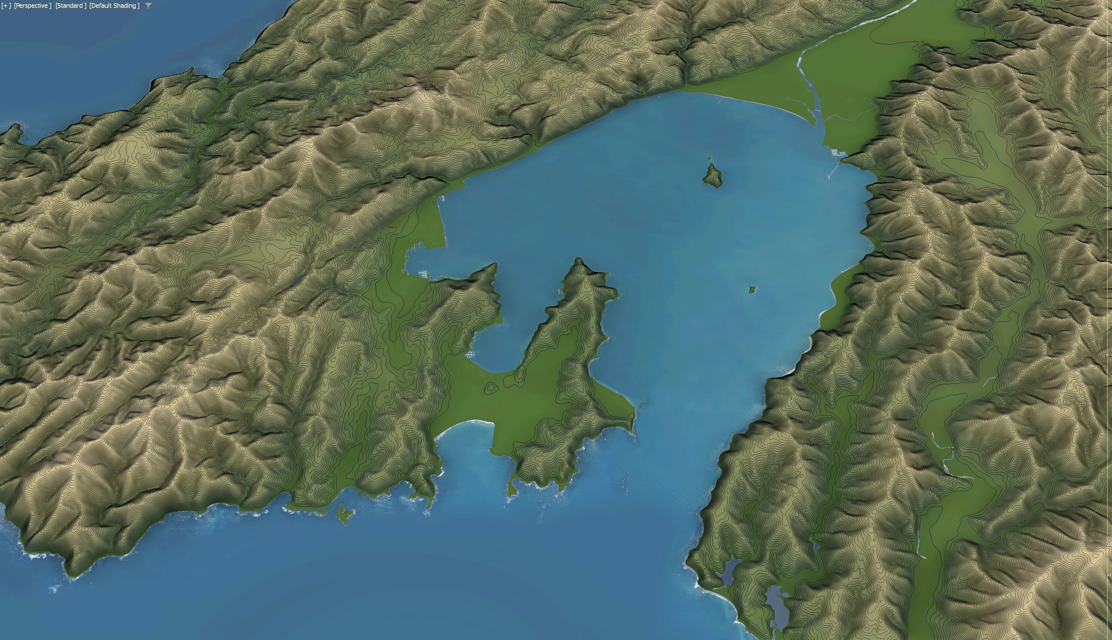 Wellington - 3D Terrain Model Low-poly 3D model_6