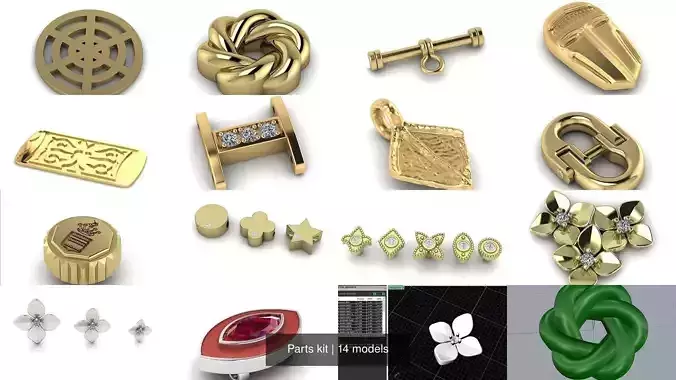 Parts kit 3D Model Collection