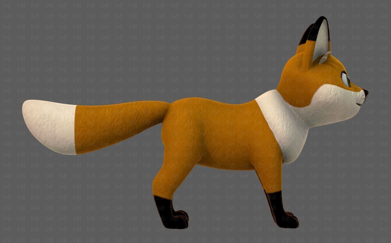 Dog base cartoonV10 Low-poly 3D model_3