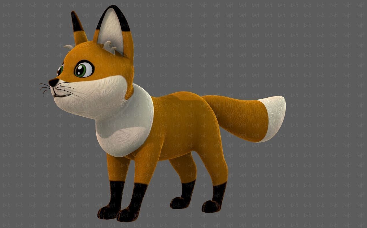 Dog base cartoonV10 Low-poly 3D model_8