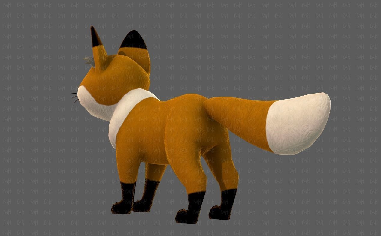 Dog base cartoonV10 Low-poly 3D model_22