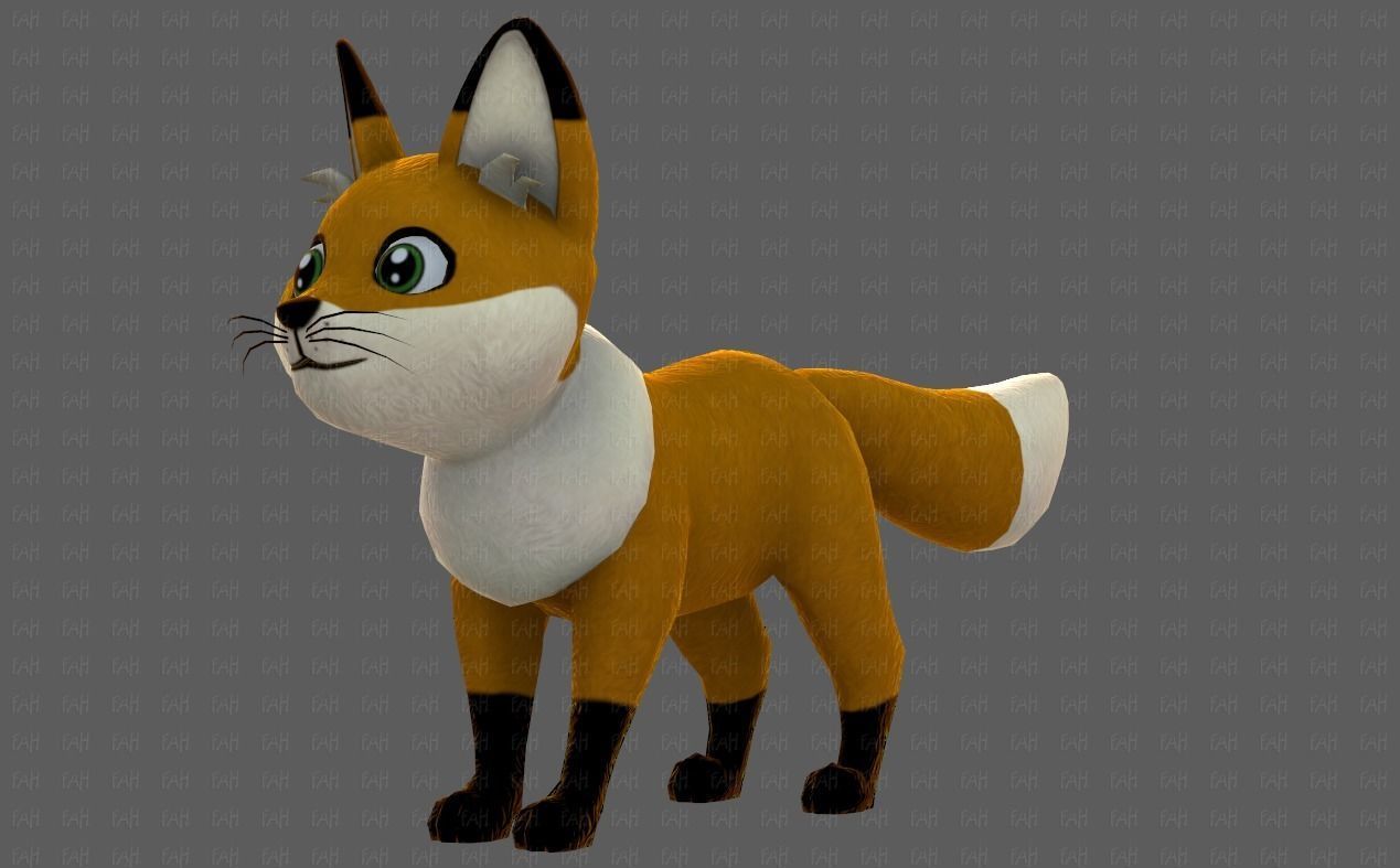 Dog base cartoonV10 Low-poly 3D model_43