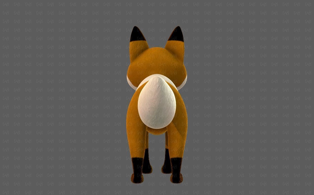 Dog base cartoonV10 Low-poly 3D model_5