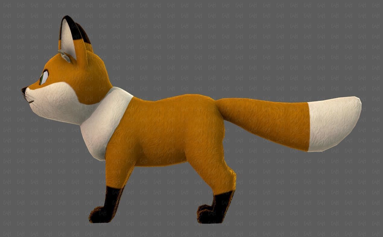 Dog base cartoonV10 Low-poly 3D model_23