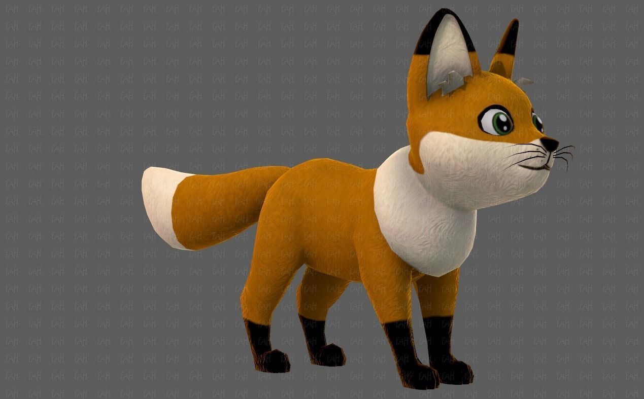 Dog base cartoonV10 Low-poly 3D model_18