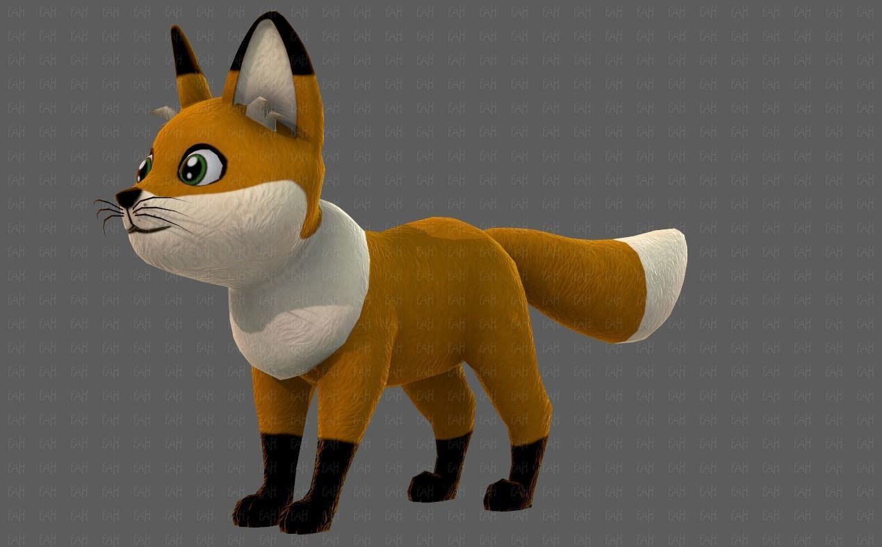 Dog base cartoonV10 Low-poly 3D model_24
