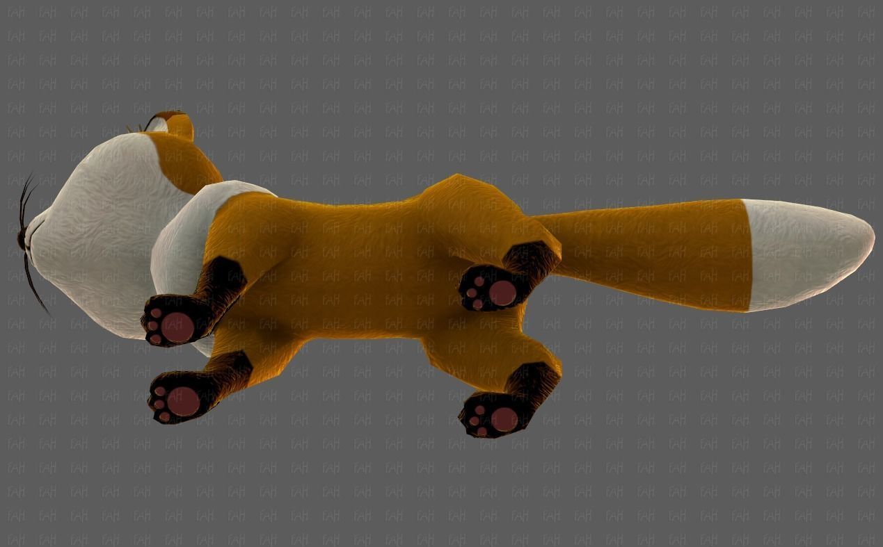 Dog base cartoonV10 Low-poly 3D model_39