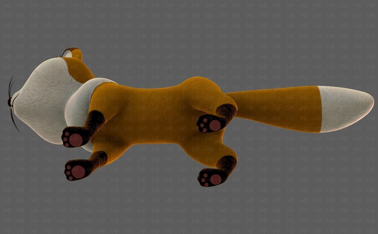 Dog base cartoonV10 Low-poly 3D model_37