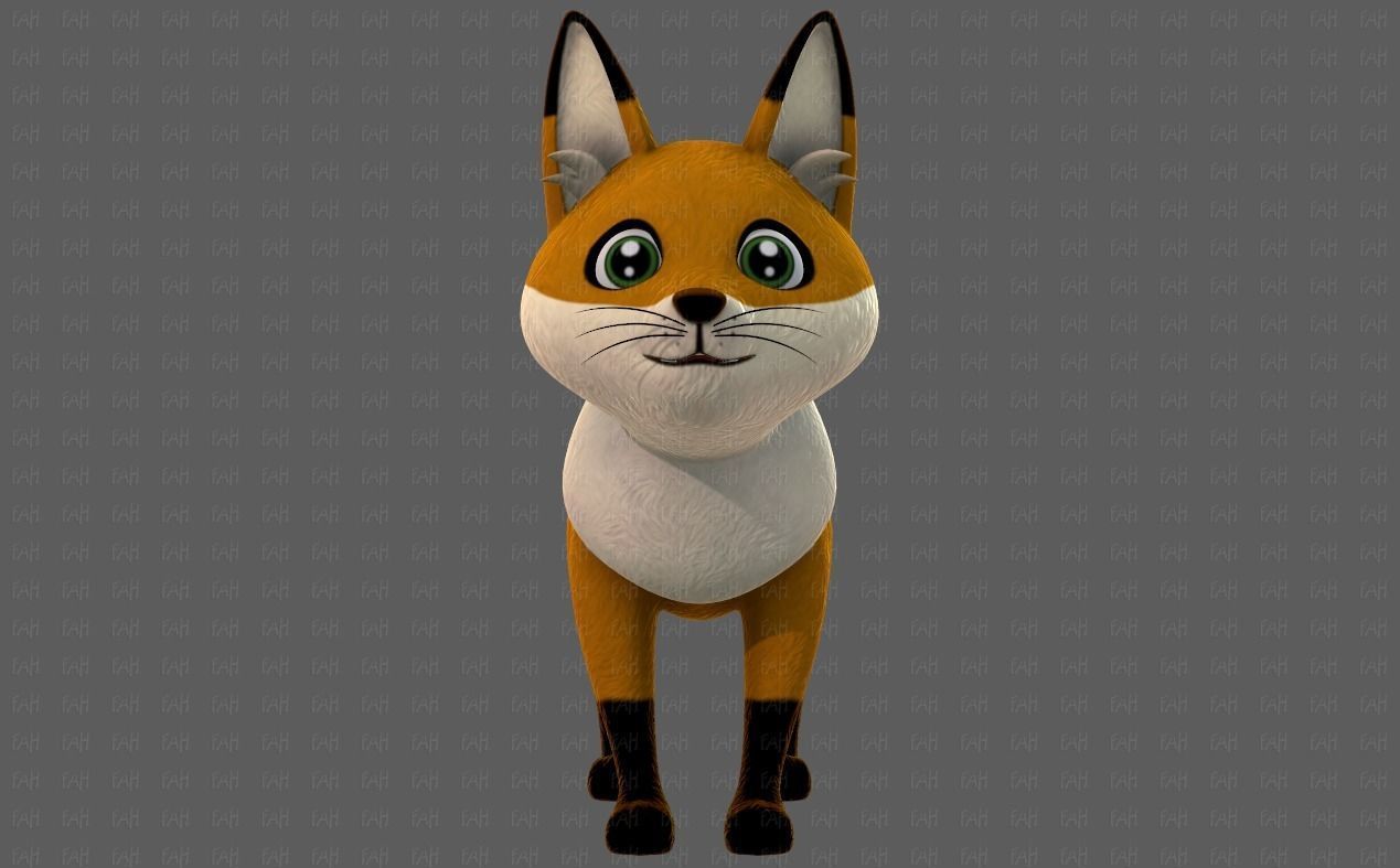 Dog base cartoonV10 Low-poly 3D model_1