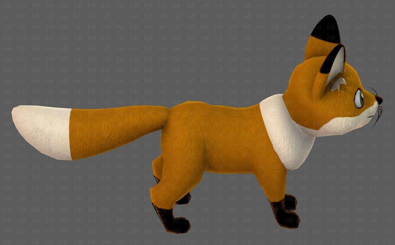 Dog base cartoonV10 Low-poly 3D model_35