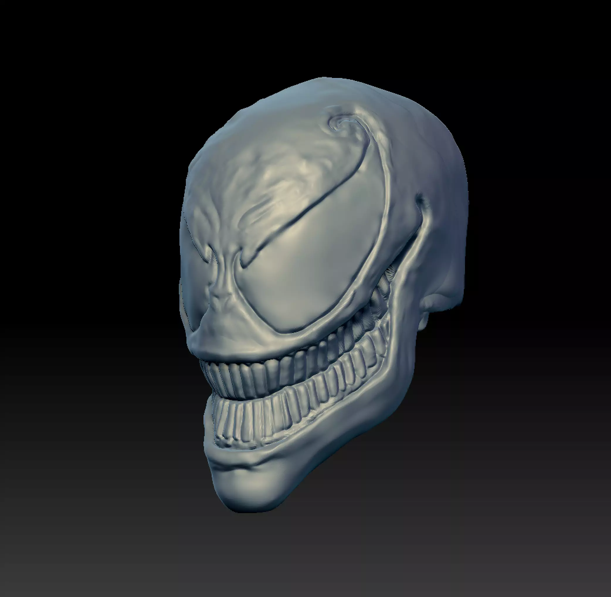 Venom head 3D print model_0