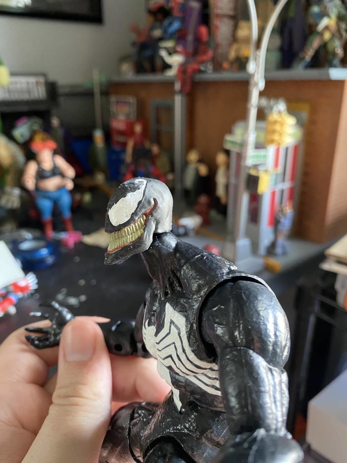 Venom head 3D print model_5