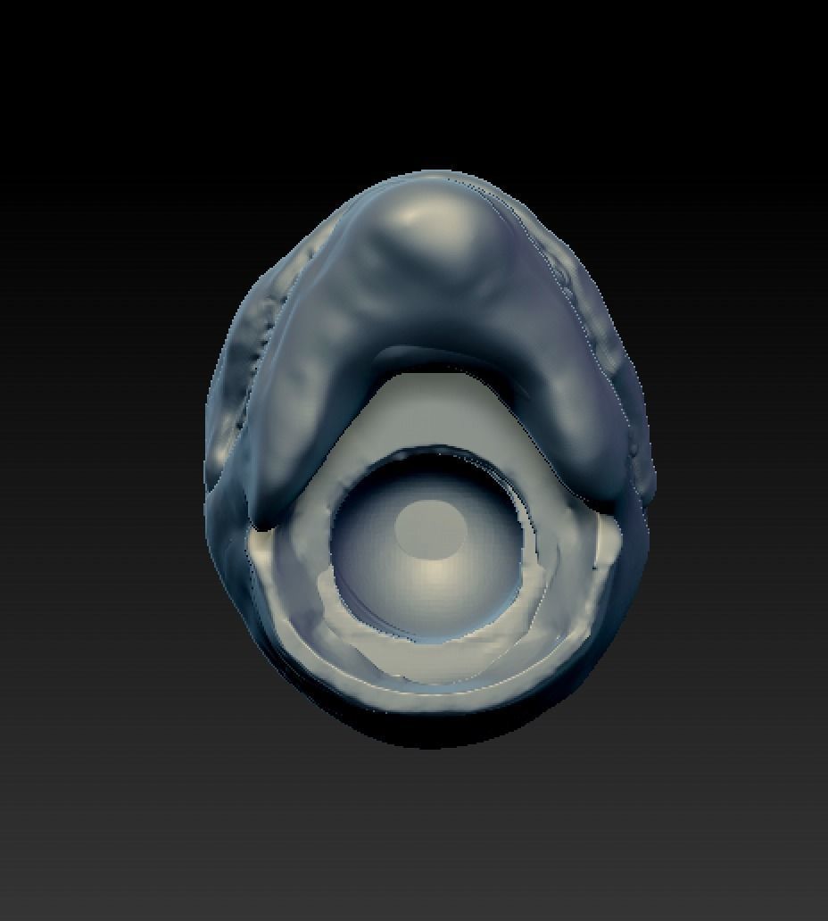 Venom head 3D print model_3