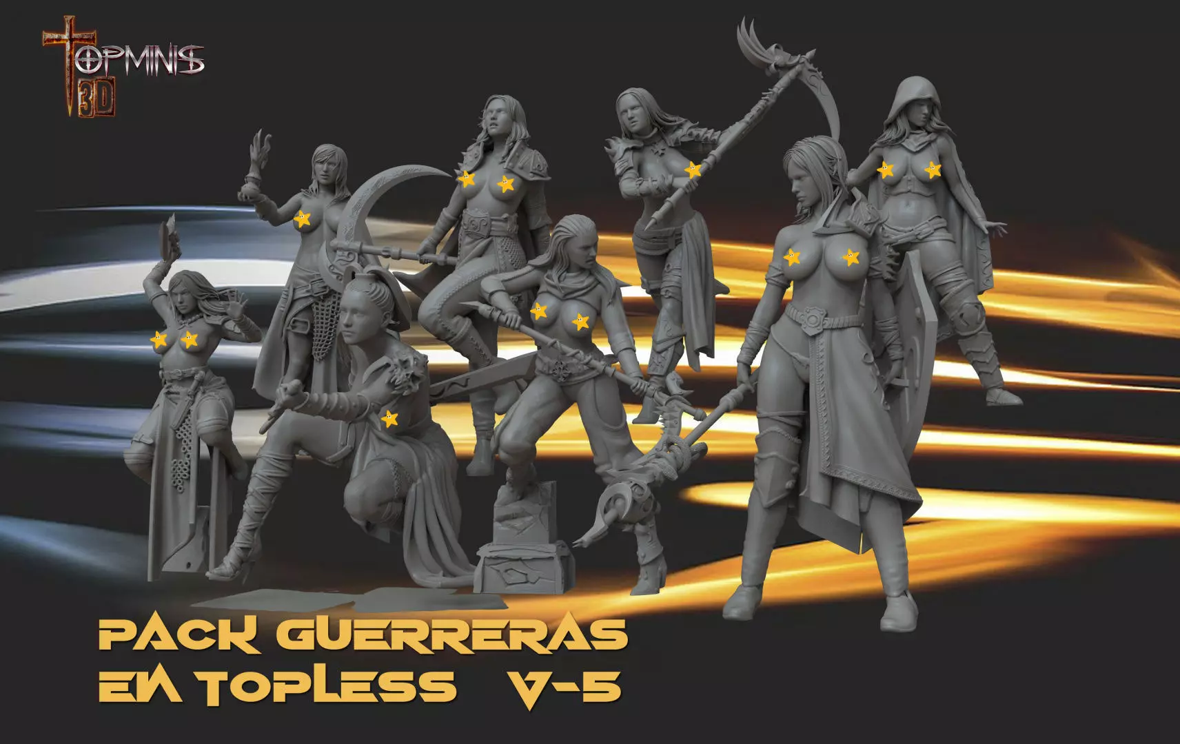 ROLE GAME WARRIORS 3D print model_0