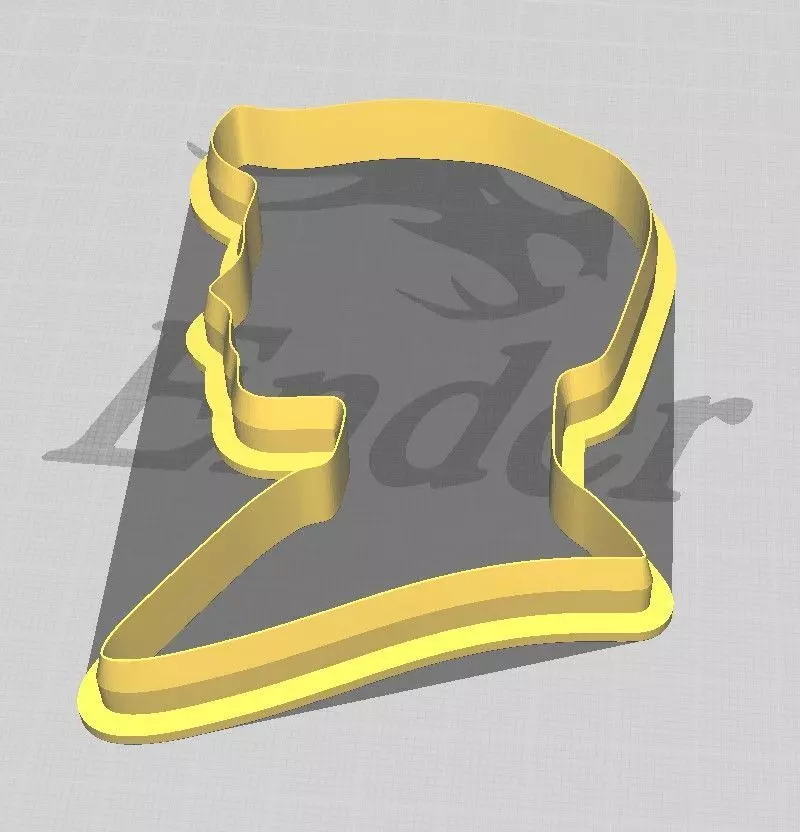 Barbie Ken Cookie and Fondant Cutter with Embosser 3D print model_0